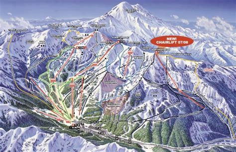 Crystal Mountain Ski Trail Map - Crystal Mountain WA 98022 • mappery