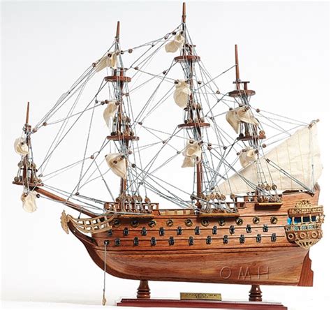 San Felipe Spanish Galleon Tall Ship Wood Model Sailboat 19 ...