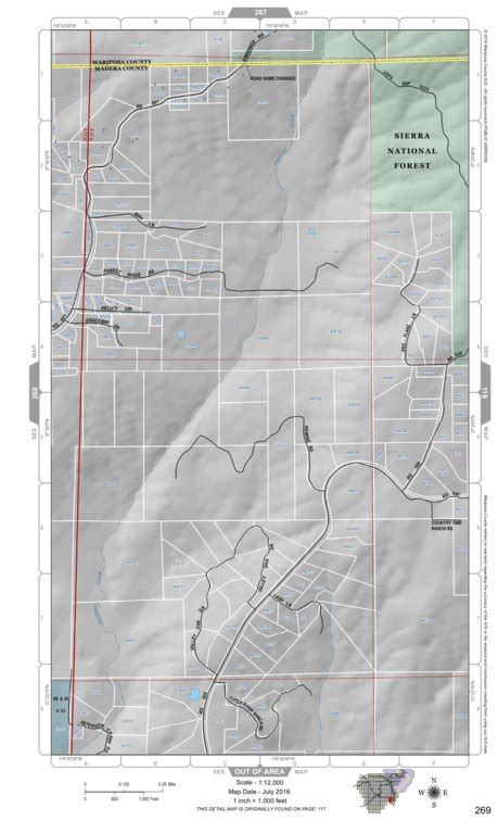 Mariposa Road Atlas Grid Page #269 map by Mariposa County | Avenza Maps