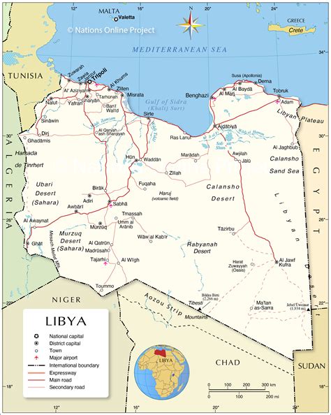 Map of Libya - Thong Thai Real