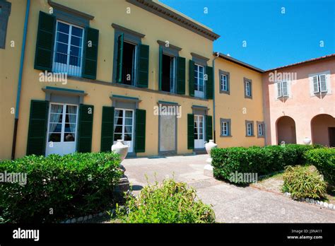 garden of Villa dei Mulini, palace of Emperor Napoleon, exile house, Portoferraio, Elba, Tuscany ...