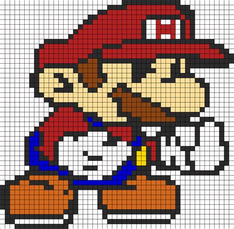 Mario Full Body Perler Perler Bead Pattern Bead Sprites Characters ...