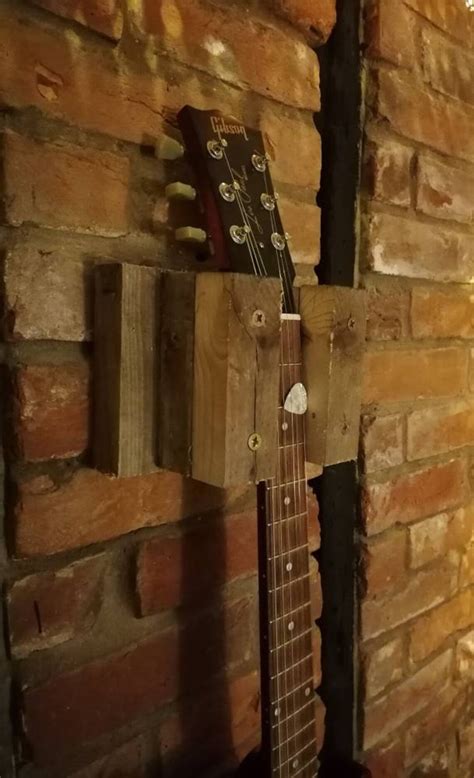 Rustic Guitar Wall Hanger Hand Made Unique | Etsy