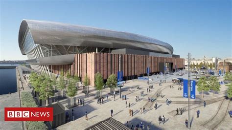 Everton unveil updated designs for Bramley-Moore Dock stadium - Football BBC