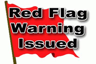 Red flag fire warning issued