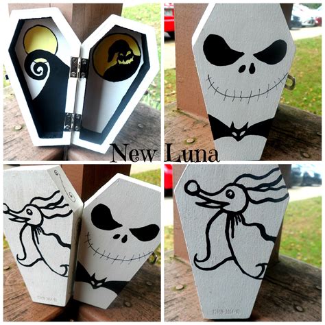 Nightmare Before Christmas Coffin box, hand painted by me :) Halloween ...