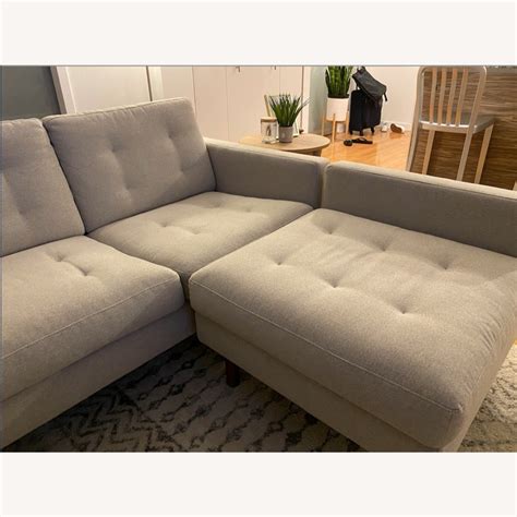 EQ3 87" Joan Sectional Sofa - AptDeco