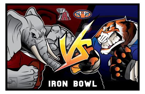 Iron Bowl, Alabama vs Auburn by GIG-Arts on DeviantArt