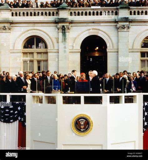 Photograph taken during the inauguration of President Ronald Reagan ...