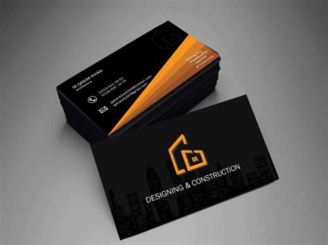 Check out my @Behance project: "Business Card Design for Construction & Architectur ...