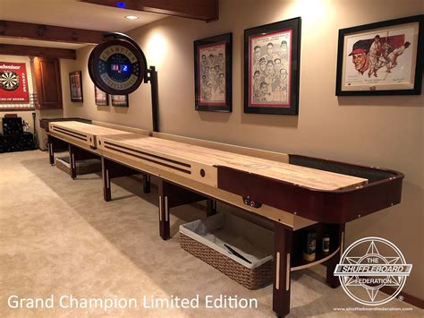 Champion Shuffleboard Large Wood Electronic Scoreboard