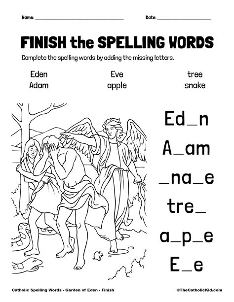 Pin on Catholic Spelling & Vocabulary Words Worksheets