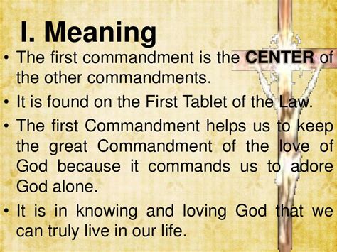 First commandment