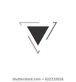 Triangle Three Line Logo Stock Vector (Royalty Free) 622732616 ...