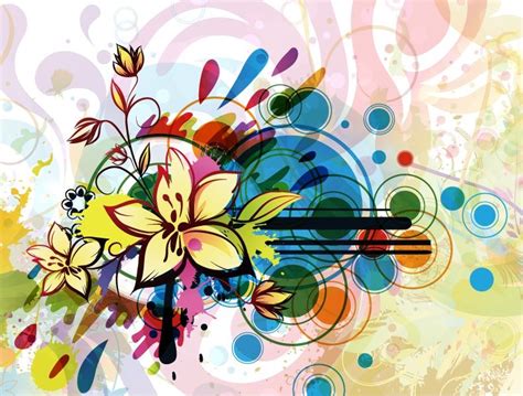 Abstract Flower Background Vector | Free Vector Graphics | All Free Web ...