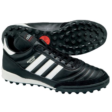 adidas Mundial Team Turf Soccer Shoes (Black/White) @ SoccerEvolution
