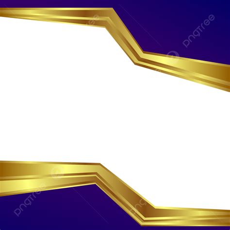 Blue Gold Elegant Vector PNG Images, Elegant Blue Gold Frame Background ...