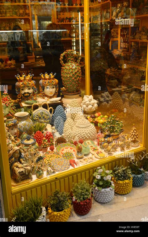 Ceramics, memory, Taormina, Sicily, Italy, Keramik, Andenken, Sizilien ...