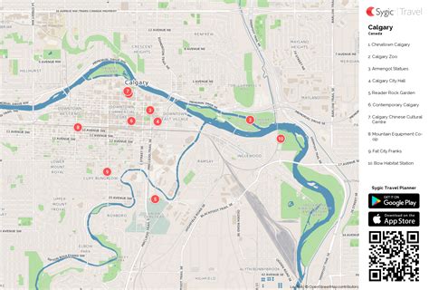 Calgary Map Printable