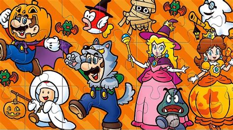 Puzzle Super Mario. ¡Halloween con Super Mario y sus amigos! 🎃👨👻👸🏼🍄🐡 Puzzles Para Niños - YouTube