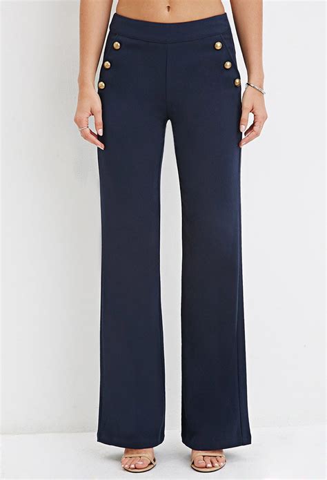 Forever 21 Wide-leg Sailor Pants in Blue | Lyst