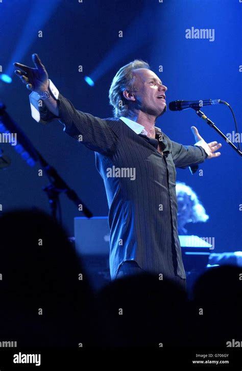 Sting performs live in concert at the Royal Albert Hall in central ...