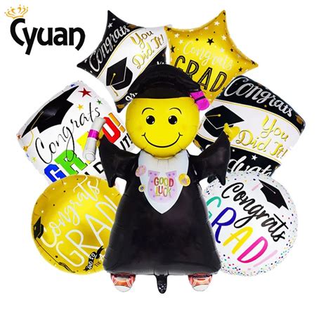 Graduation Balloons Graduation Party Gift Cartoon Globos Back To School Decoration ...