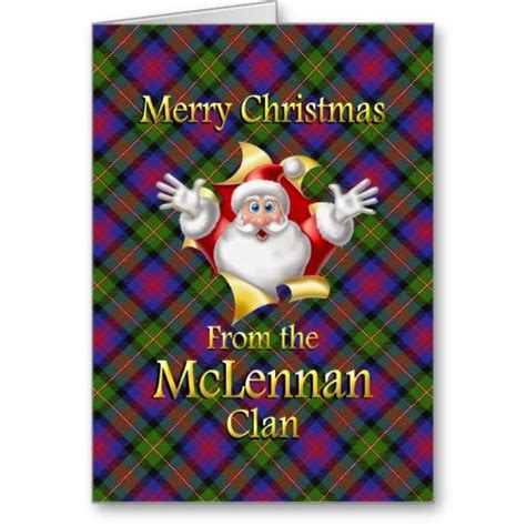 Merry Christmas From the McLennan Clan Holiday Card | Zazzle | Merry christmas card greetings ...