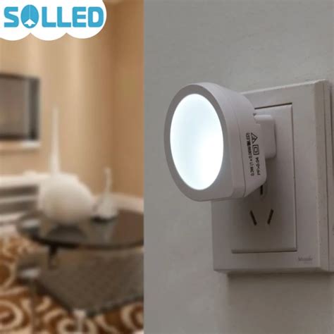 SOLLED LED Light Sensor Night Light Wall Plug Sensor Light Automatic ...