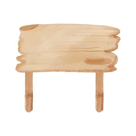 Premium Vector | A wooden piece of furniture with a white background