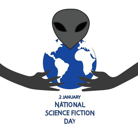 Vector Illustration National Science Fiction Day is celebrated every ...