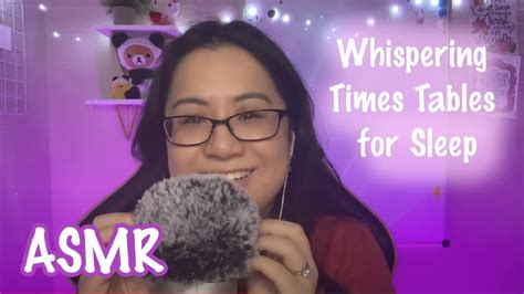 [ASMR Math] Whispering Times Tables to Help You Fall Asleep | Fluffy Mic Scratching - YouTube