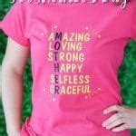 3 Brilliant Mother's Day T-Shirt Cricut Vinyl Ideas - Free Designs