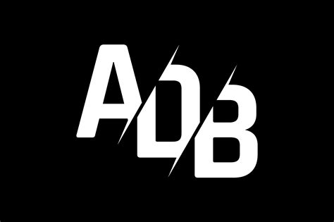 Monogram ADB Logo Design Graphic by Greenlines Studios · Creative Fabrica