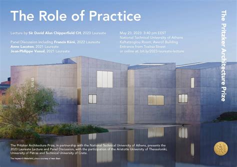 Pritzker Architecture Prize 2023 Laureate Lecture to take place on 23 ...