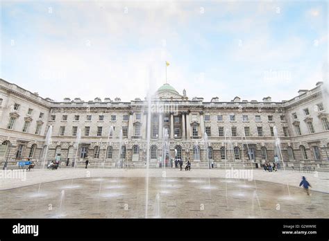 Somerset House courtyard, London Stock Photo - Alamy