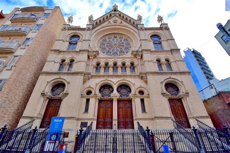 Facade of Eldridge Street Synagogue by Herter Brothers & R.H. Casey, Lower East Side, New York ...