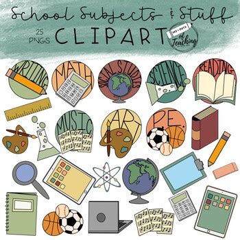 School Subjects and Stuff Clip Art by Inz and Outs of Teaching | TpT