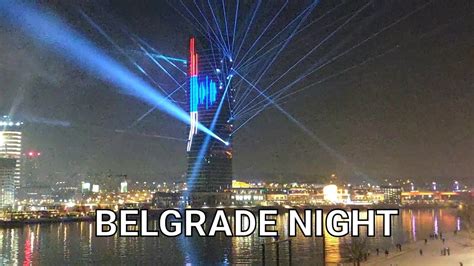 BELGRADE WATERFRONT SERBIAN NEW YEAR FIREWORKS AND LED SHOW FROM TOWER BELGRADE - YouTube