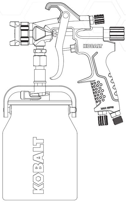 KOBALT SGY-AIR294 2 In Air Paint Sprayer Instruction Manual