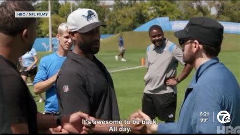 Eminem visits Lions practice, 'Hard Knocks' captures reactions