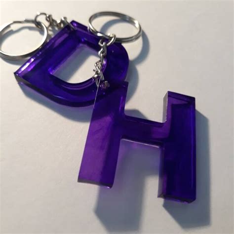 Purple Initial Clear Bag - Etsy