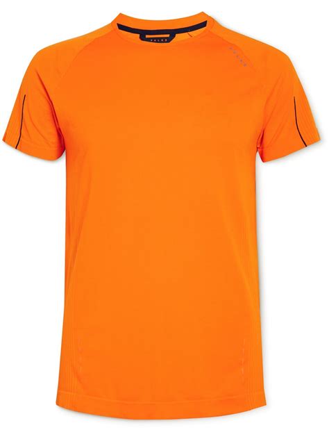 Falke Ergonomic Sport System - Active Logo-Print Stretch-Jersey T-Shirt - Gray FALKE Ergonomic ...