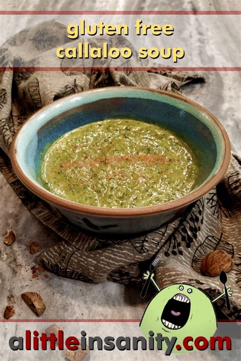 Gluten Free Callaloo Soup Recipe - a family favorite from the Caribbean