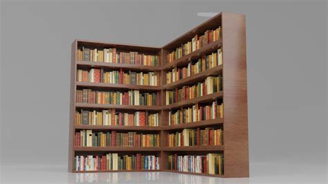 3D bookcase books blocks model - TurboSquid 1703839