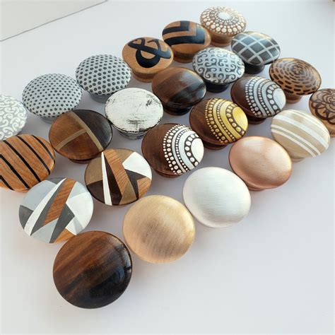 Wood Drawer Knob Single Knob Home Decor Knobs Drawer Pull - Etsy | Home ...