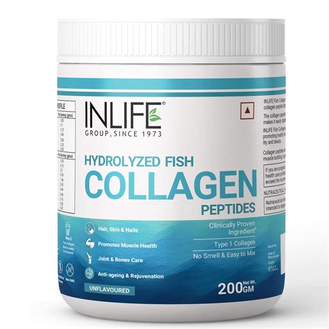 INLIFE Marine Fish Collagen | Clinically Proven & Patented Ingredient with 90% Protein, Skin ...