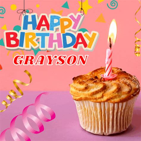 Happy Birthday Grayson Wishes, Images, Cake, Memes, Gif | Happy ...