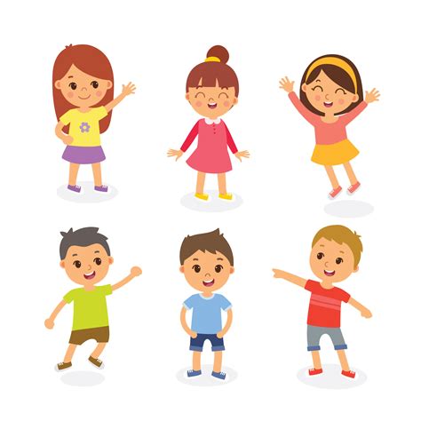 Happy Kids Illustration 540051 Vector Art at Vecteezy