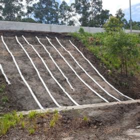 DRAINmasta Strip Filter Drain for steep embankment drainage - Geomasta